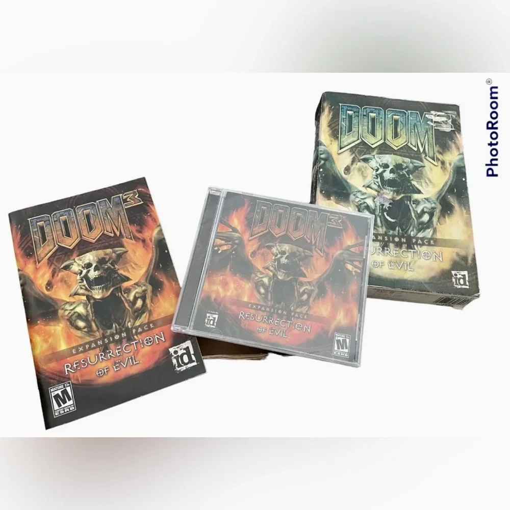 Doom 3 Resurrection of Evil (PC 2005) US Version expansion pack. New Game Sealed